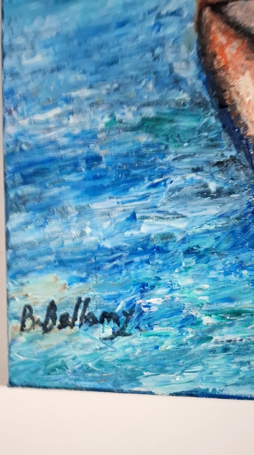 Flow of Life, Original Oil Painting on Canvas by Brenus Bellamy