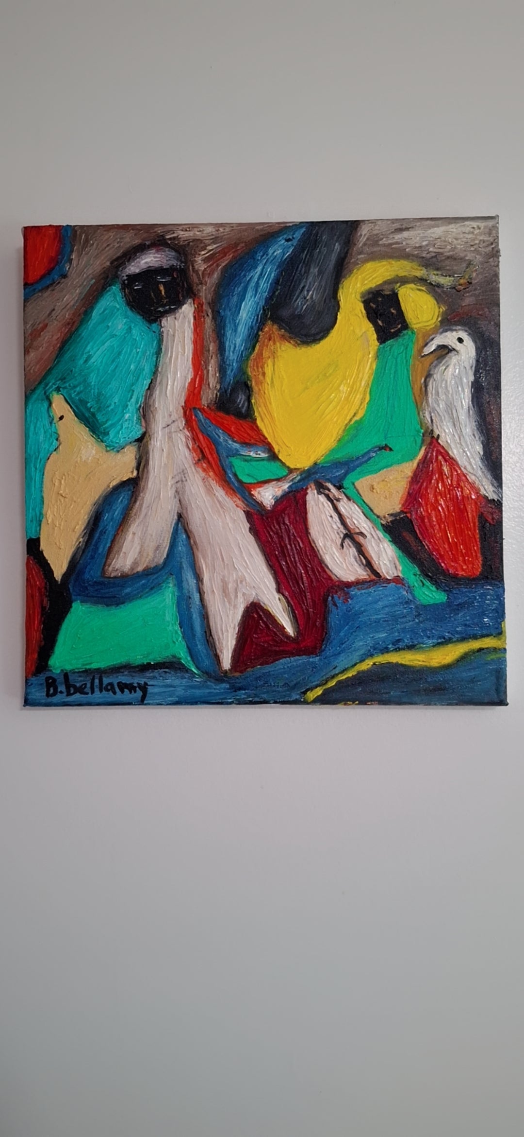 Between Beings, Oil Painting on canvas by Brenus Bellamy