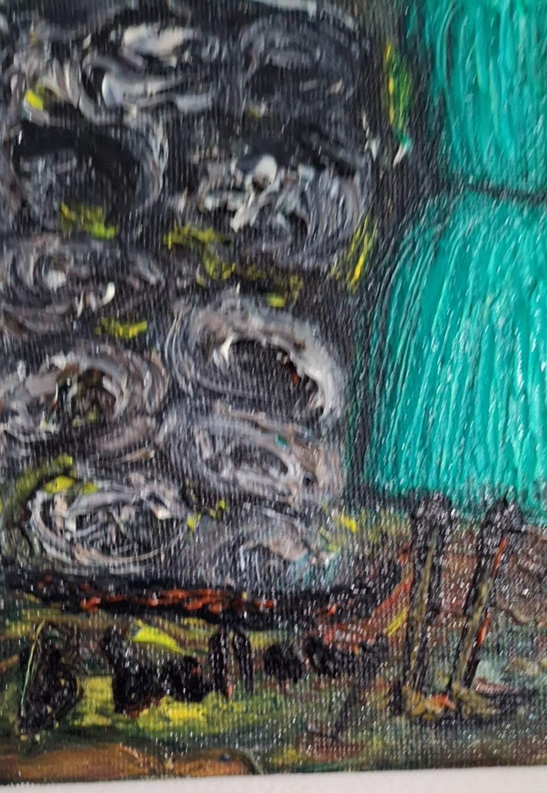 Threads of Togetherness, Oil Painting on Canvas by Brenus Bellamy