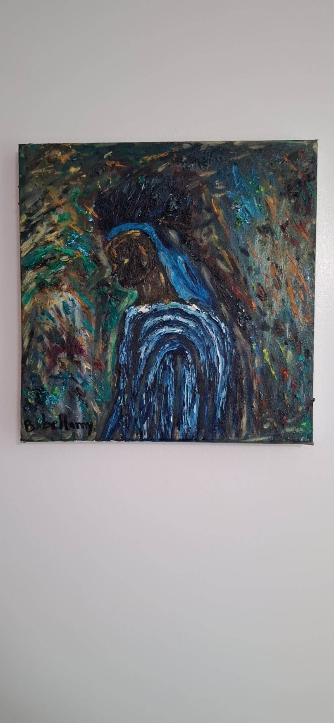 Blue Within, Oil Painting on Canvas by Brenus Bellamy