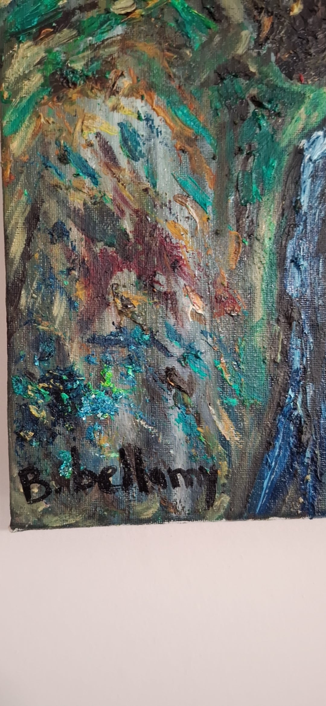 Blue Within, Oil Painting on Canvas by Brenus Bellamy