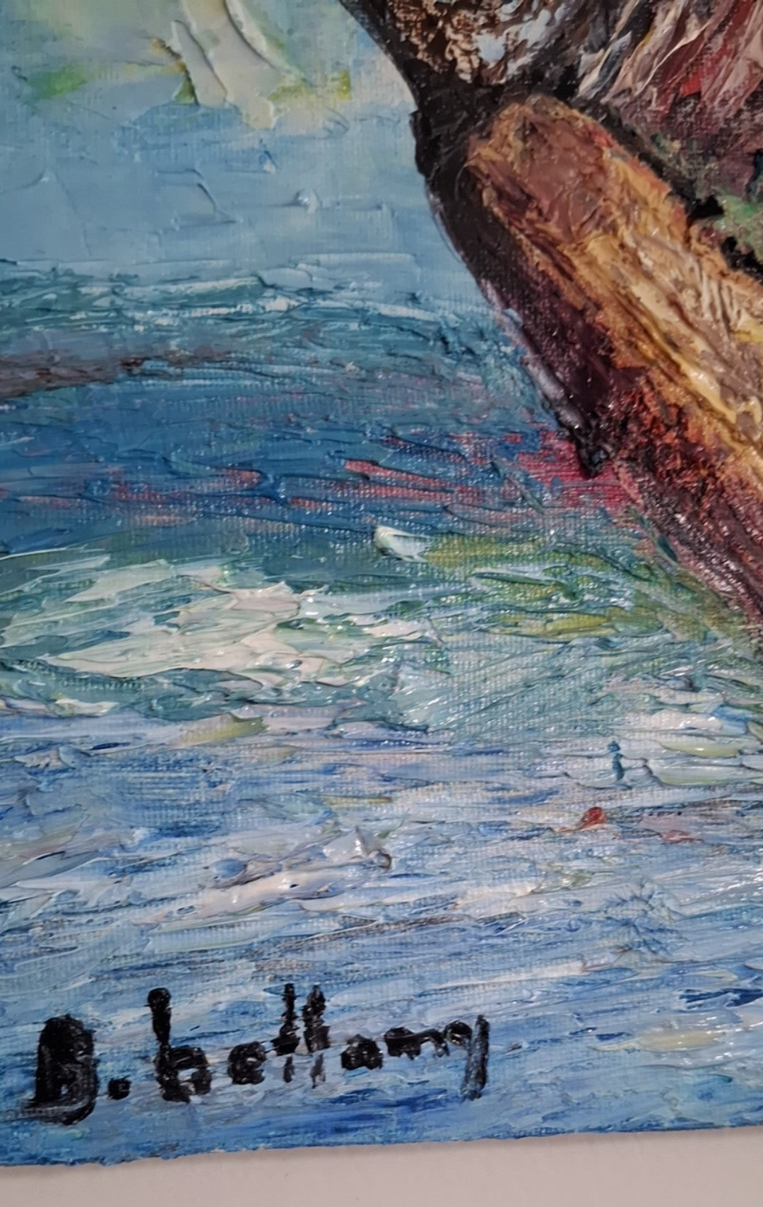 Anchored Dreams, Original Oil Painting on Canvas by Brenus Bellamy