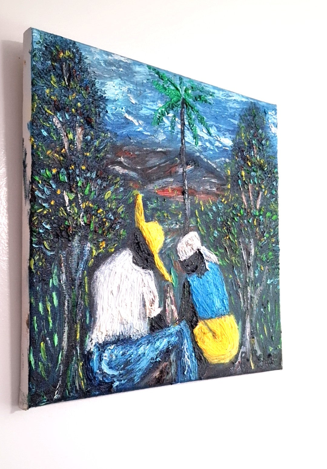 Lean On Me, Oil Painting on Canvas by Brenus Bellamy