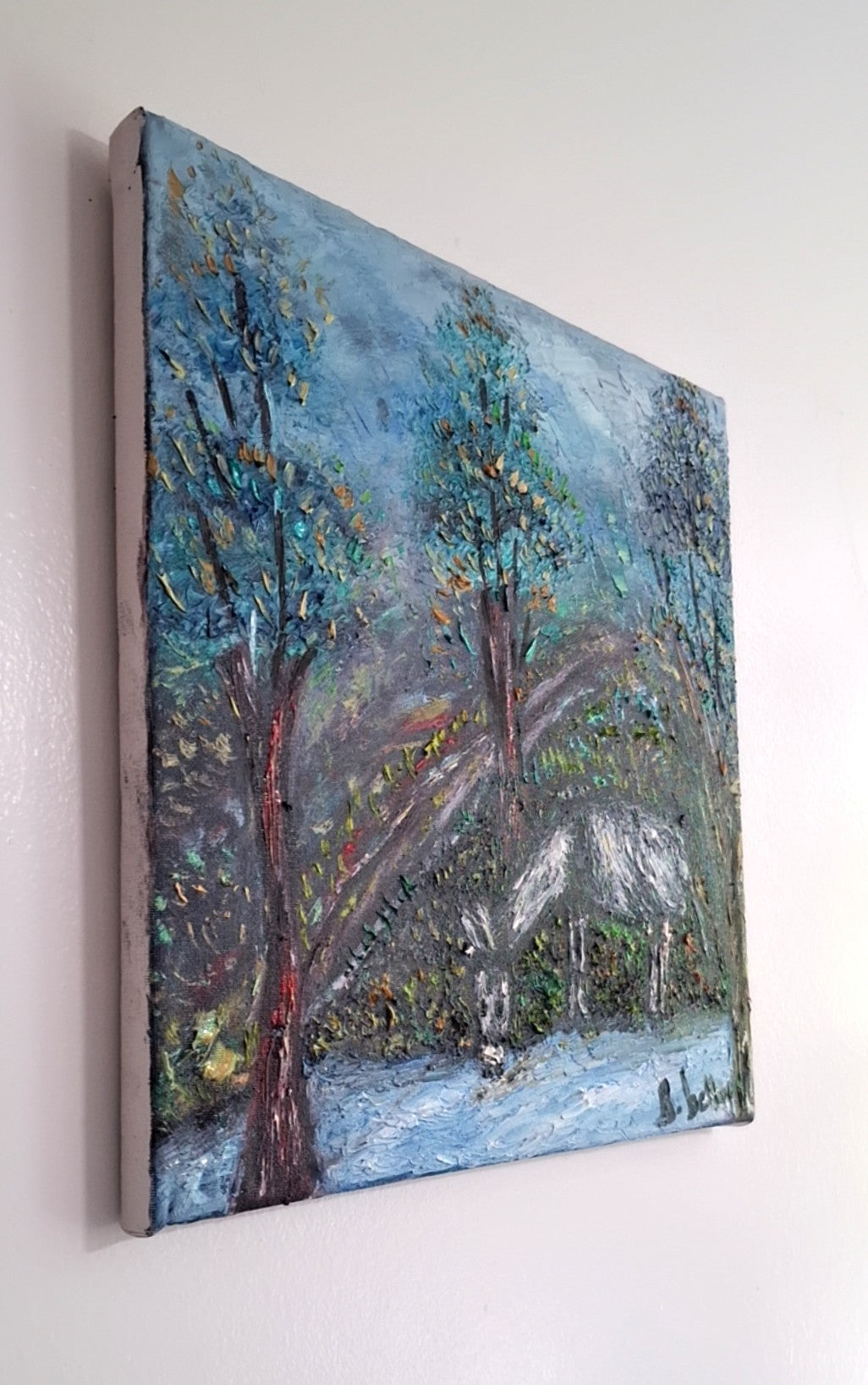 Tranquil Pause, Original Oil Painting on Canvas by Brenus Bellamy