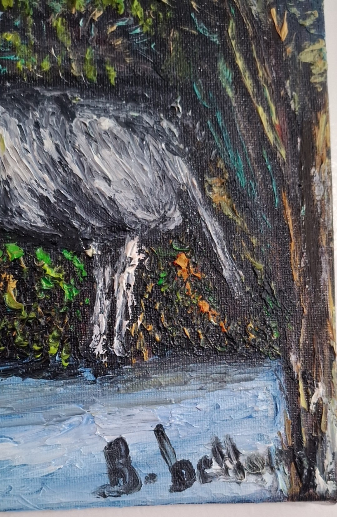 Tranquil Pause, Original Oil Painting on Canvas by Brenus Bellamy