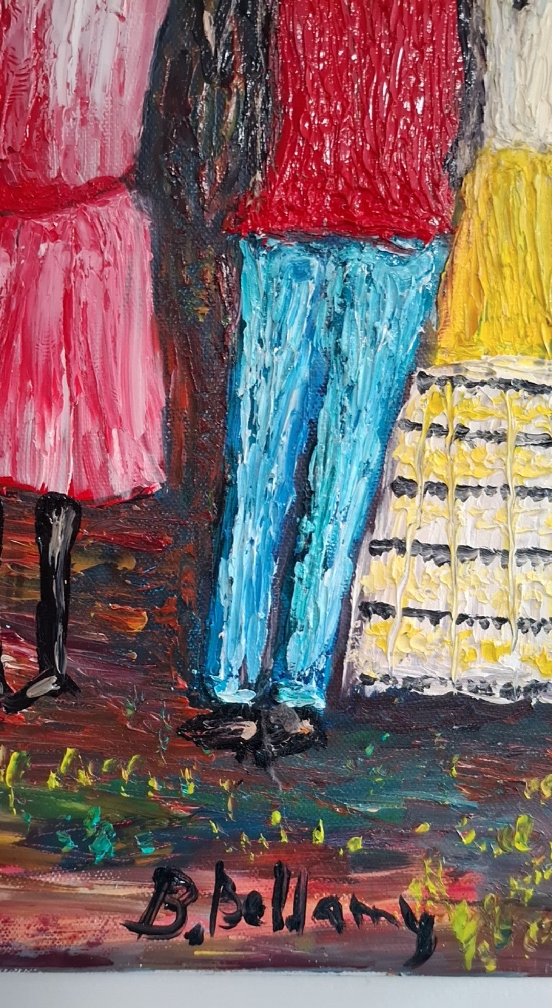 The Village Breathes, Oil Painting on Canvas by Brenus Bellamy