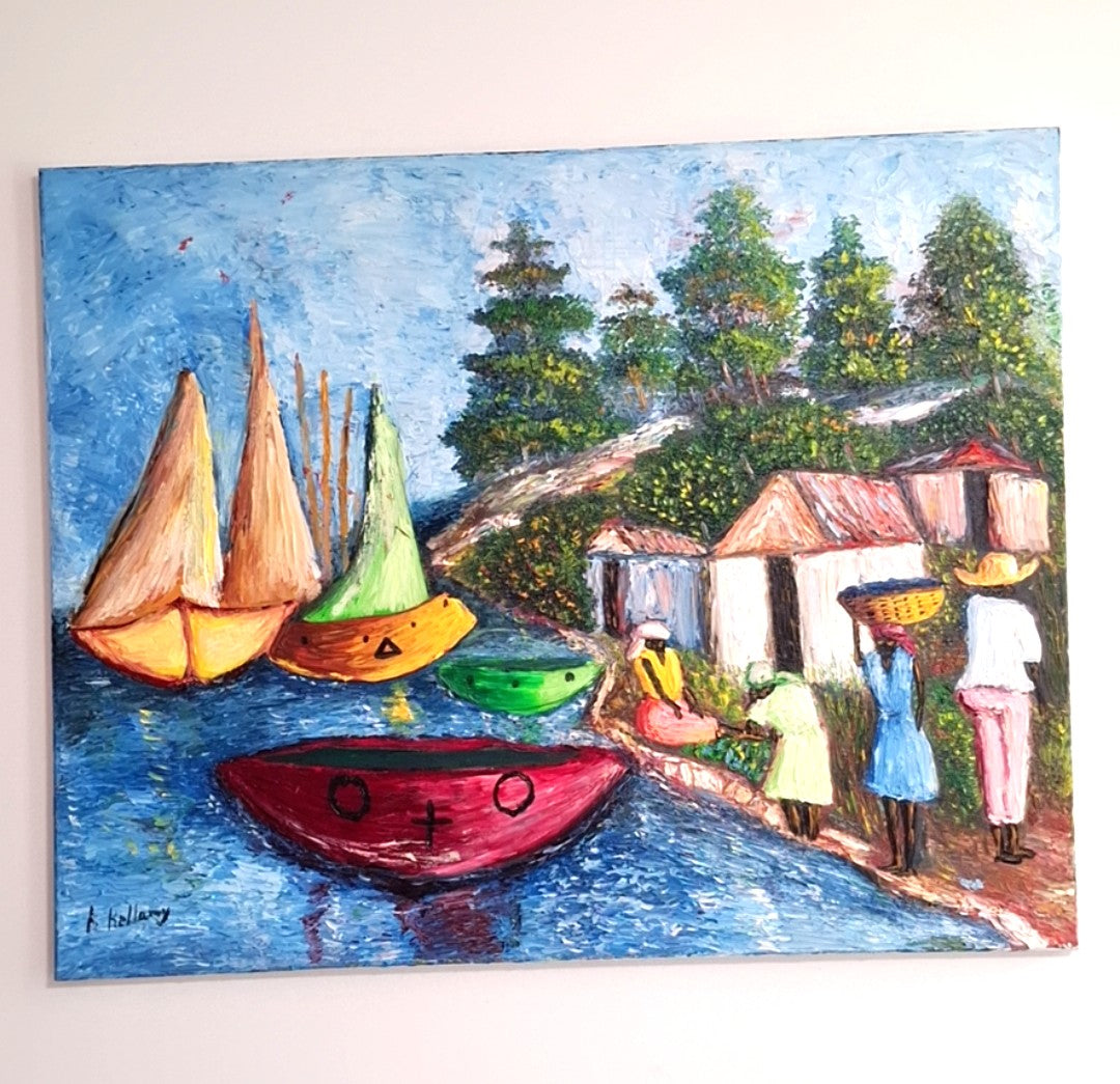 Colors of the Coast. Oil Painting on Canvas by Brenus Bellamy