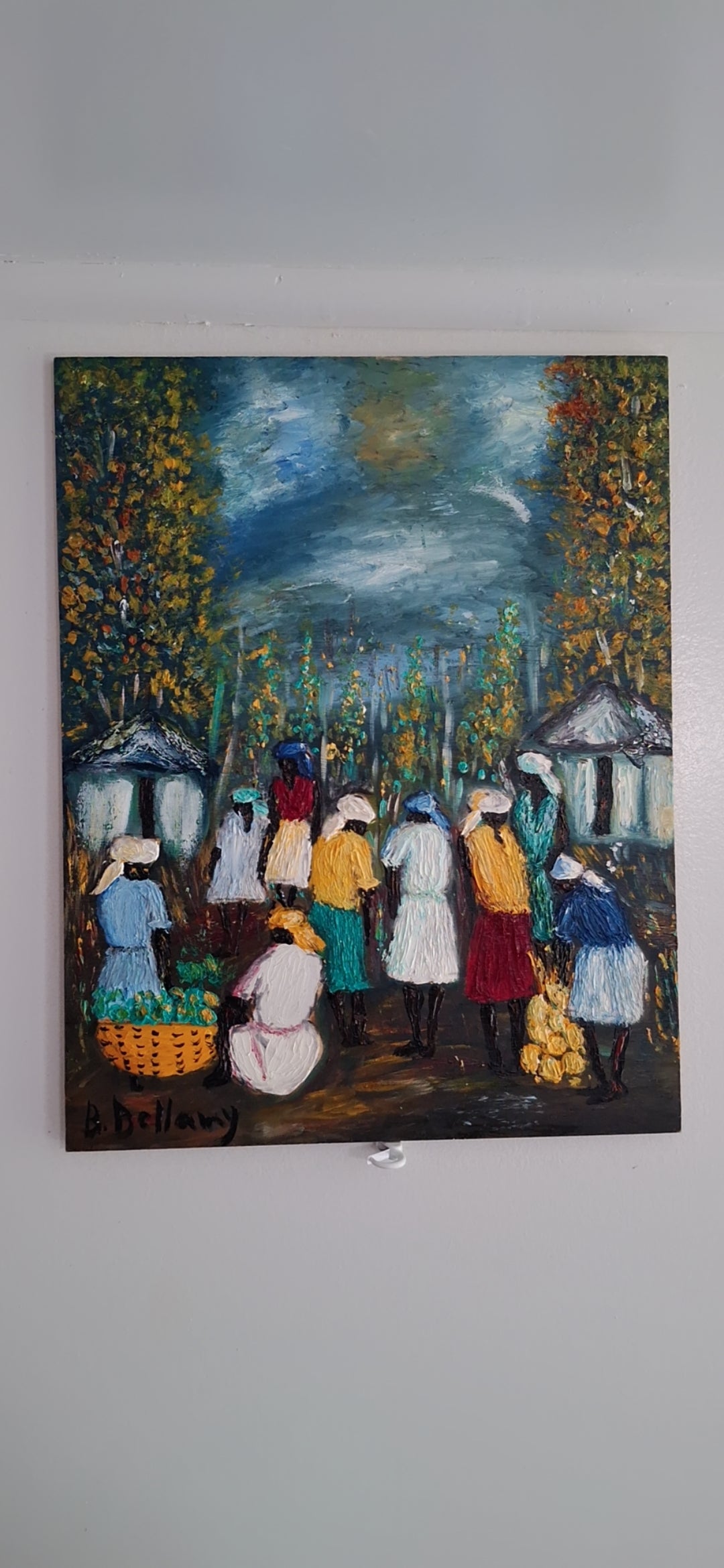 Sisters of the Soil, Oil Painting on Wood by Brenus Bellamy