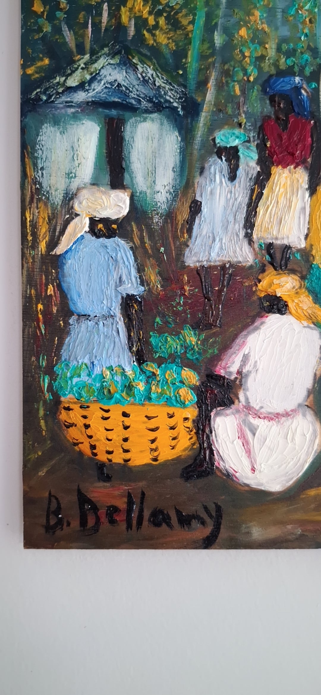Sisters of the Soil, Oil Painting on Wood by Brenus Bellamy