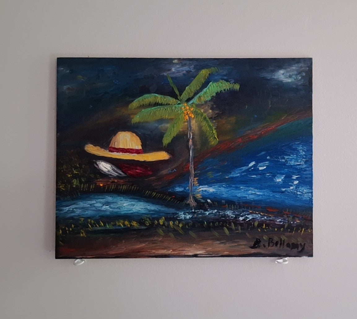Sunset Abandoned, Oil Painting on Wood by Brenus Bellamy