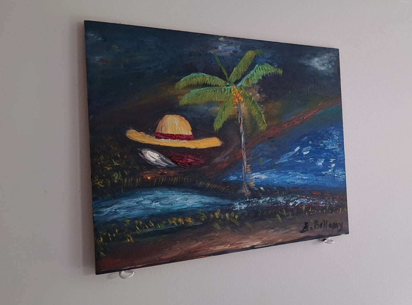 Sunset Abandoned, Oil Painting on Wood by Brenus Bellamy