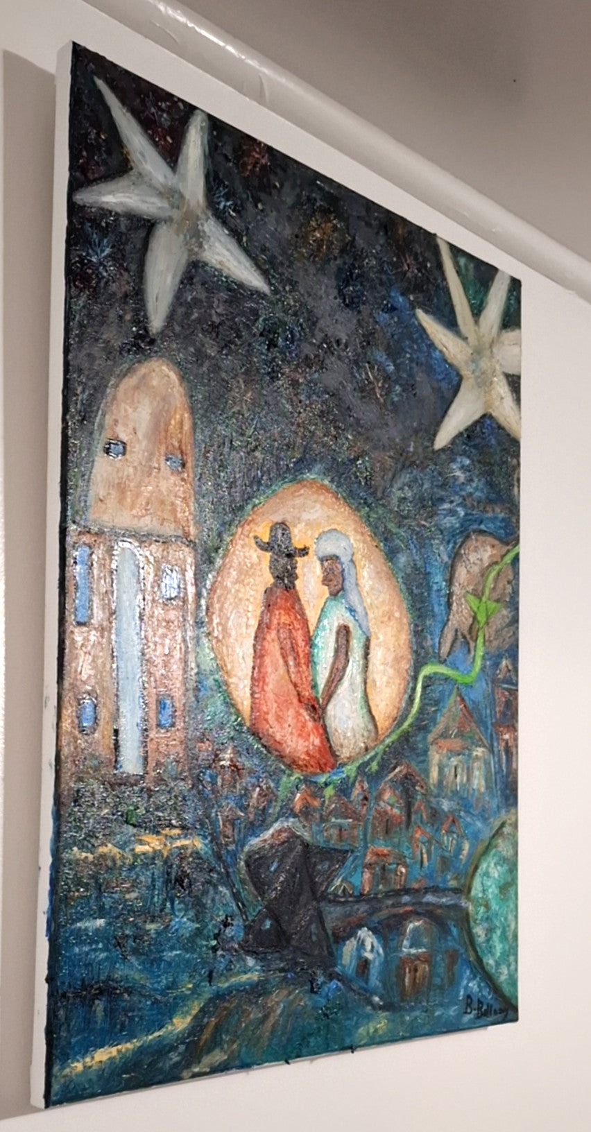 One with the Eternal Whole, Original oil Painting on Canvas by Brenus Bellamy