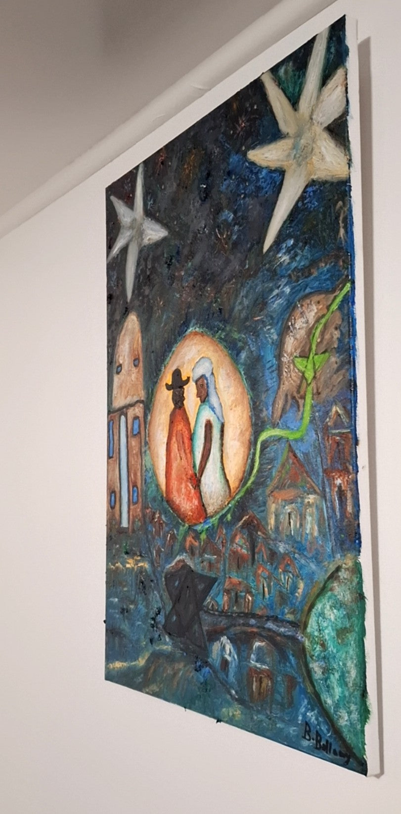 One with the Eternal Whole, Original oil Painting on Canvas by Brenus Bellamy