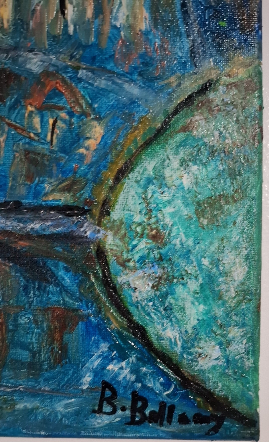One with the Eternal Whole, Original oil Painting on Canvas by Brenus Bellamy