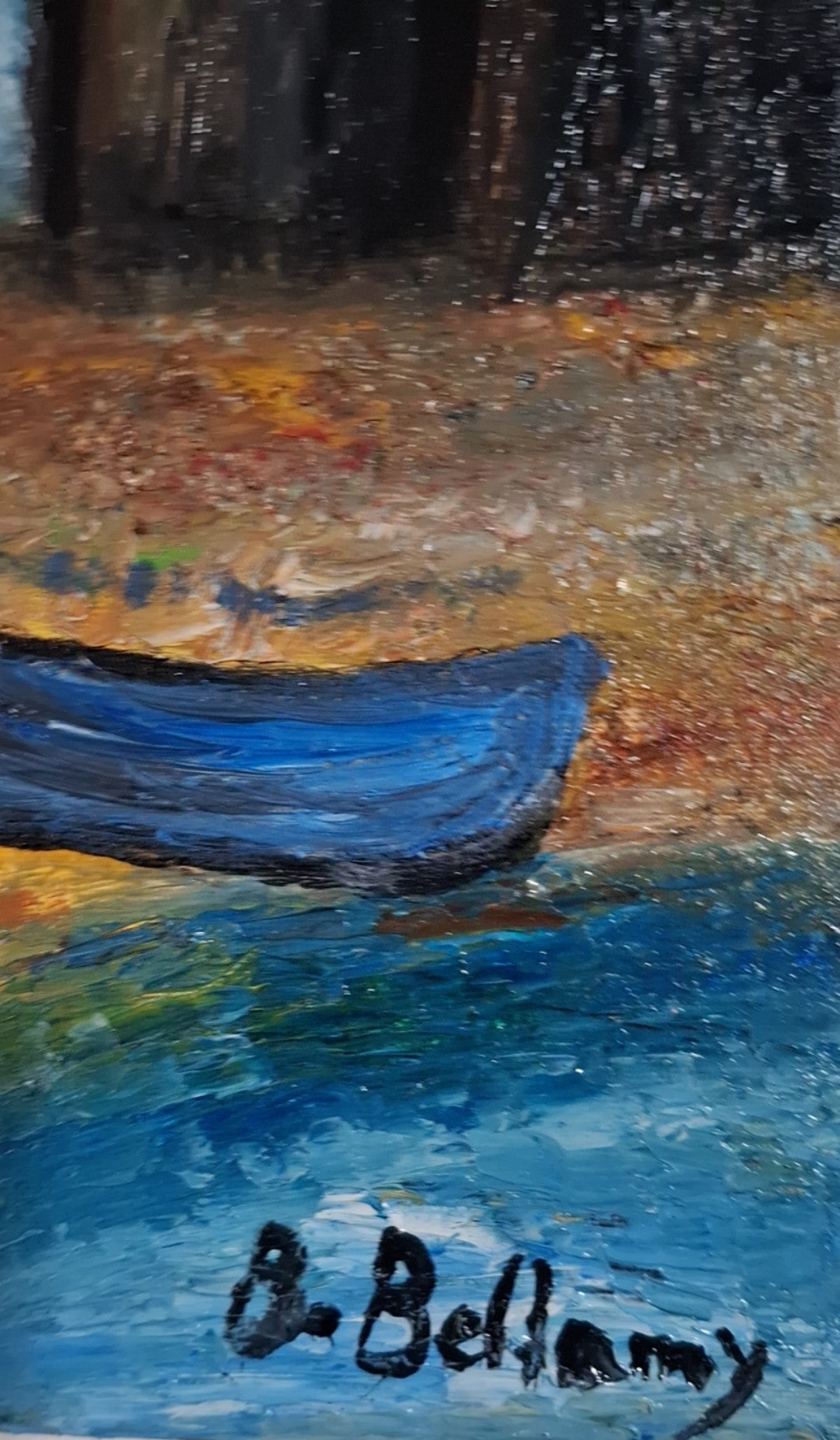 Sunset Sanctuary, Original Oil Painting on Canvas by Brenus Bellamy