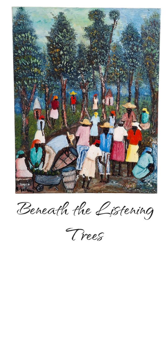 Beneath the Listening Trees, Original Oil Painting by Brenus Bellamy