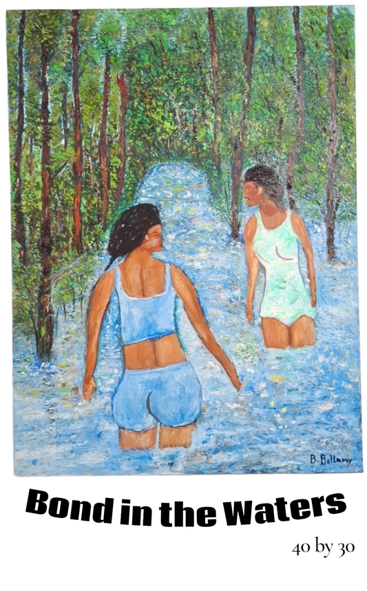 Bond in the Waters, Original Oil Painting on Canvas by Brenus Bellamy
