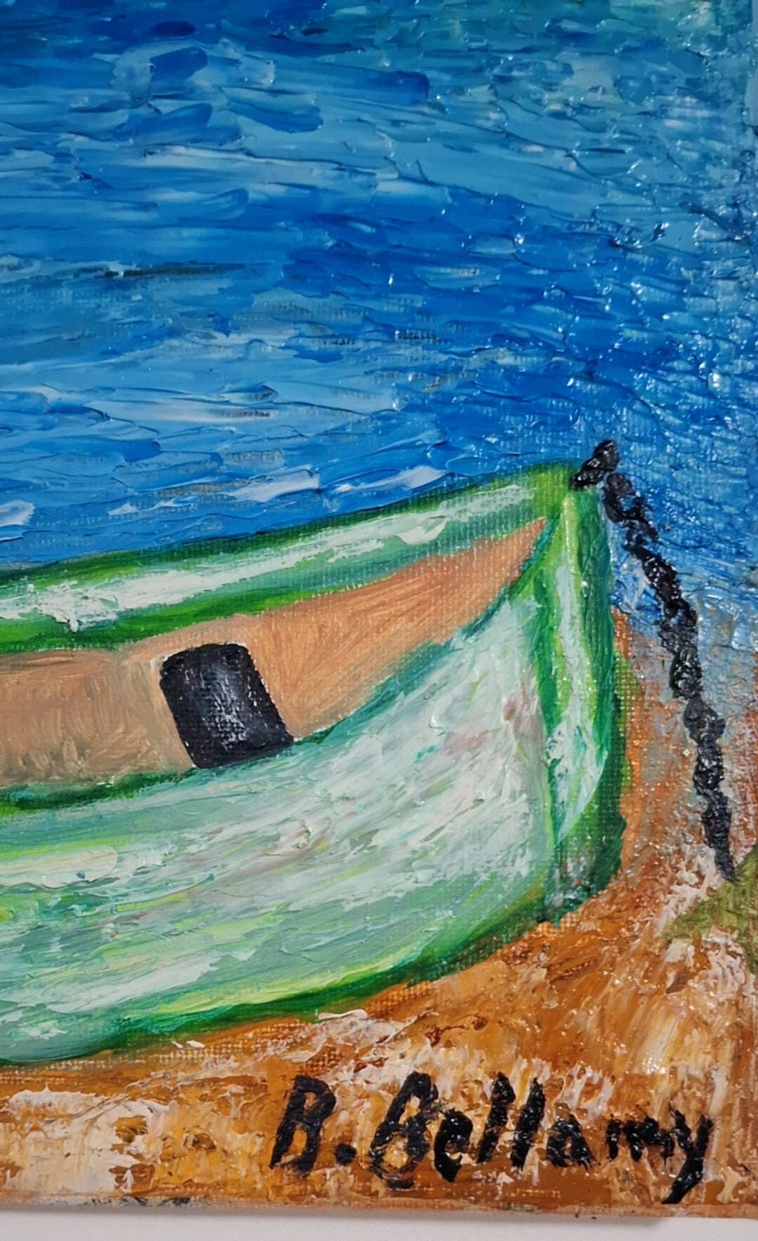 Caribbean Reverie, Original Oil Painting on Canvas by Brenus Bellamy