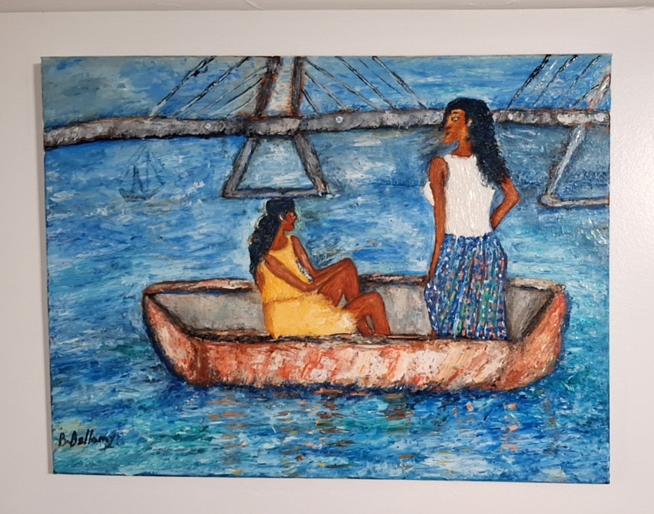 Flow of Life, Original Oil Painting on Canvas by Brenus Bellamy