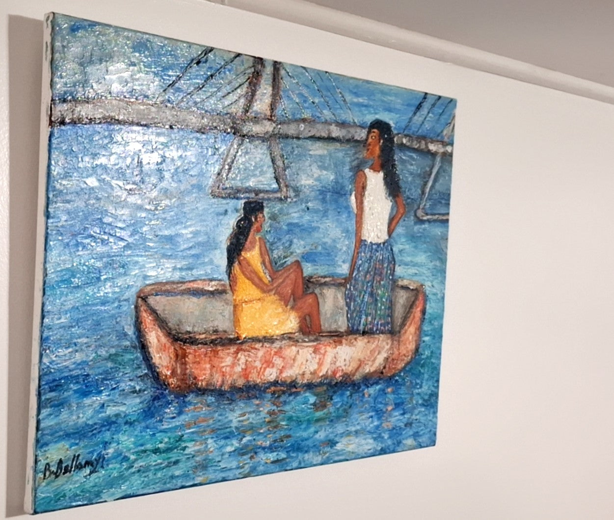 Flow of Life, Original Oil Painting on Canvas by Brenus Bellamy