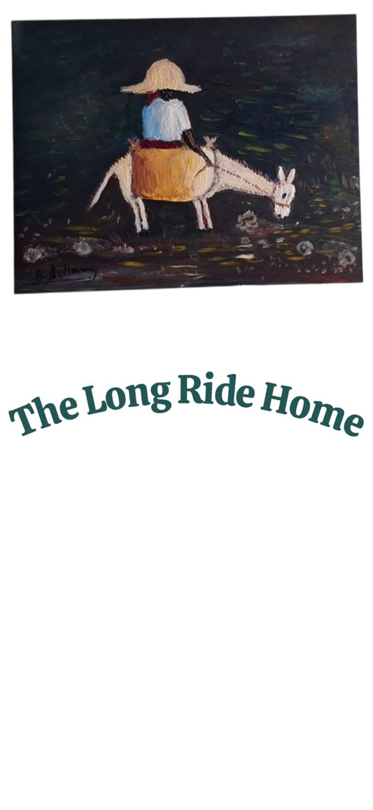 The Long Ride Home, Oil paintin on Wood by Brenus Bellamy