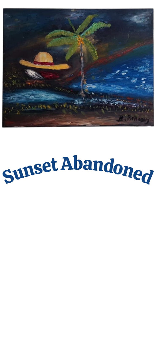 Sunset Abandoned, Oil Painting on Wood by Brenus Bellamy