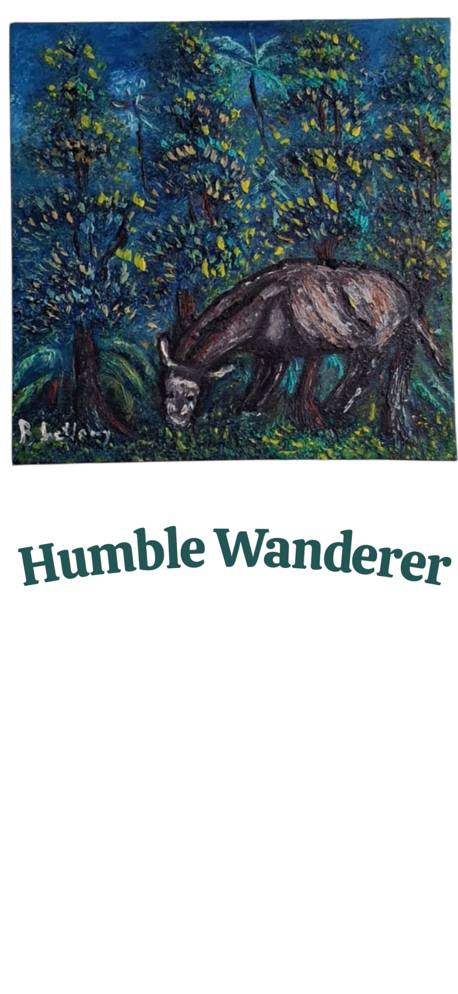 Humble Wanderer, Oil Painting on canvas by Brenus Bellamy