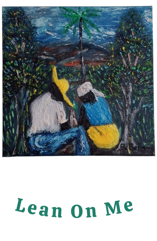 Lean On Me, Oil Painting on Canvas by Brenus Bellamy
