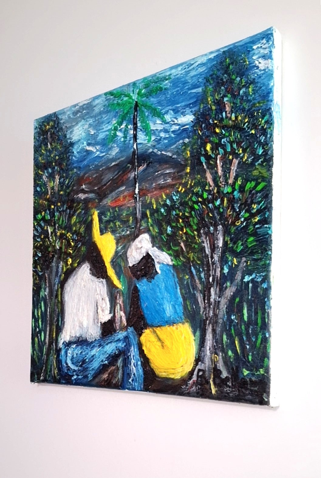 Lean On Me, Oil Painting on Canvas by Brenus Bellamy