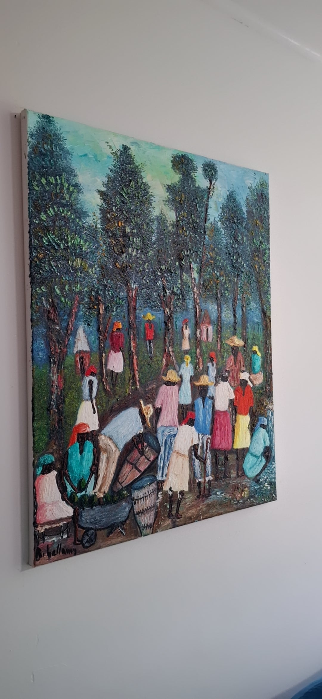 Beneath the Listening Trees, Original Oil Painting by Brenus Bellamy