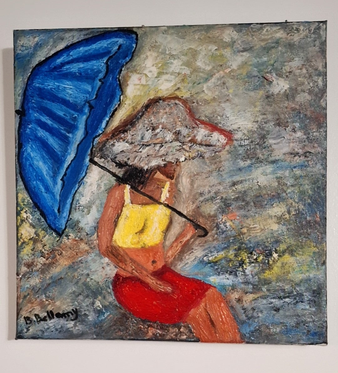 Moments of Pause, Original Oil Painting on Canvas by Brenus Bellamy